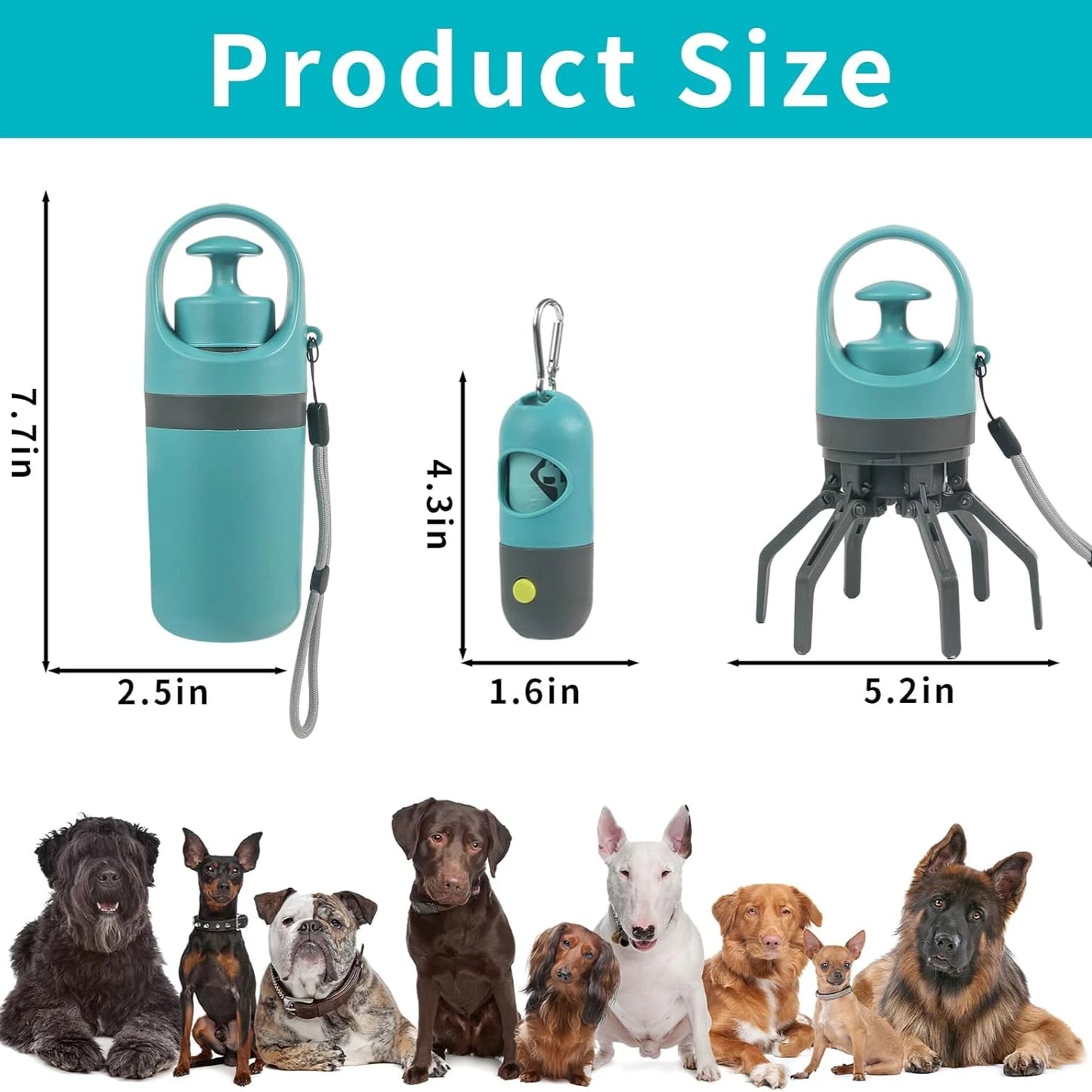 TidyPaw Pro — Poop Bag Dispenser & Scooper Set