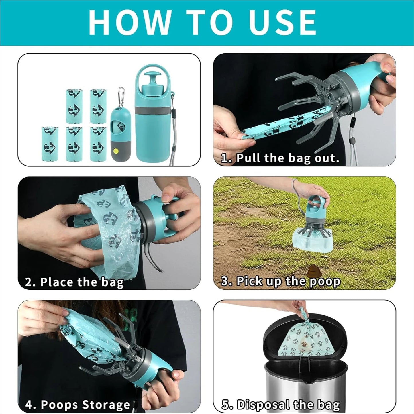 TidyPaw Pro — Poop Bag Dispenser & Scooper Set
